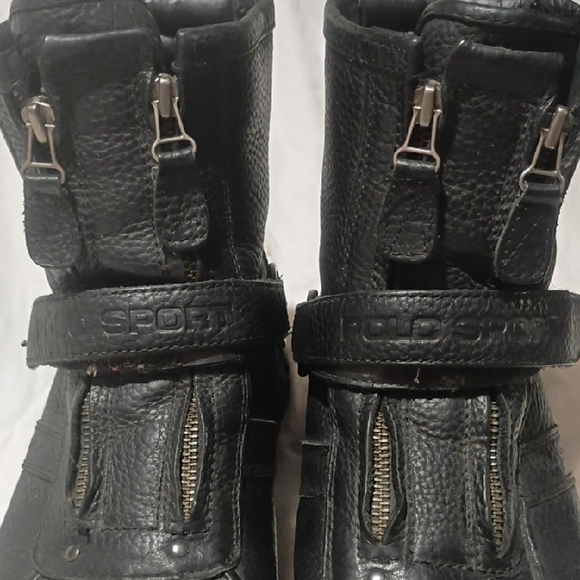 Ralph Lauren Polo Sport Black Leather Boots main image 8